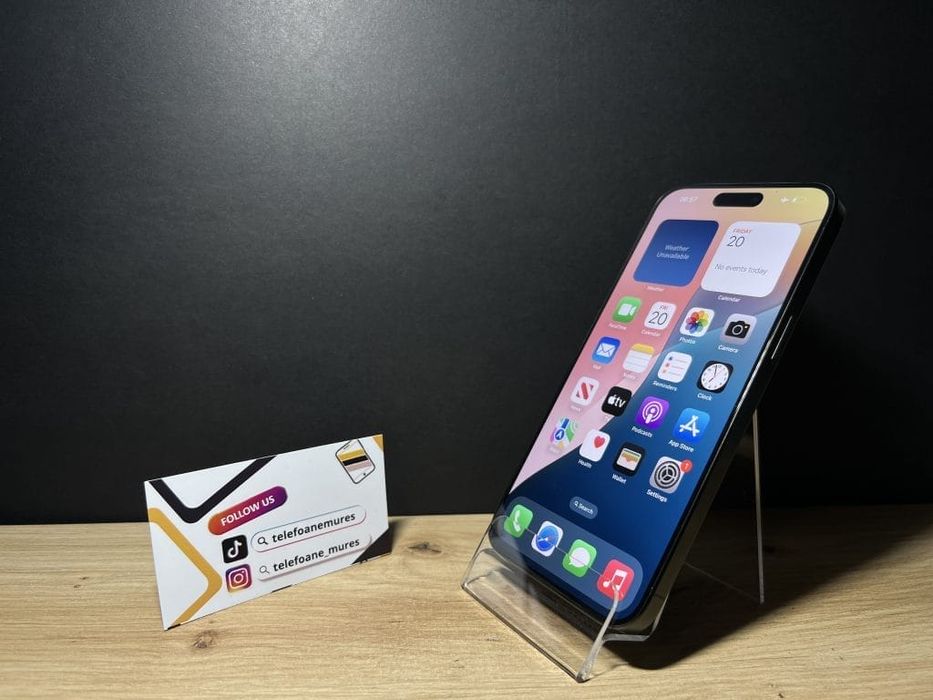 iPhone 15 Pro Max 256Gb Black Titanium 3 ani garanție, Telefoane Mureș