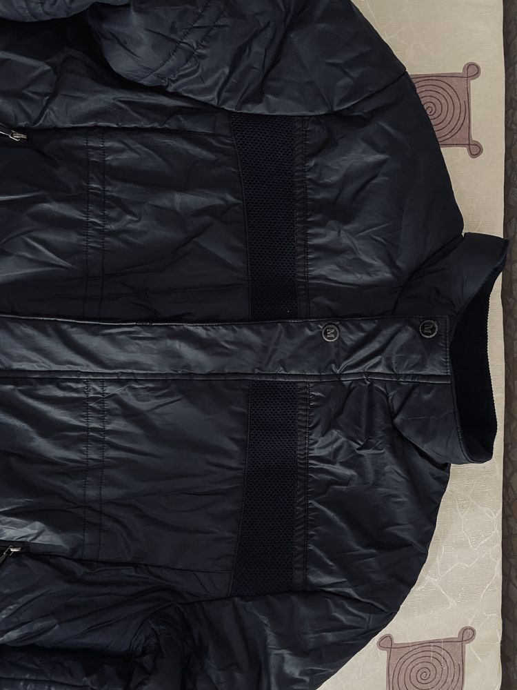 Куртка мужская. Осень-зима. Турция. Moncler. Размер 54-56. Темносиняя.