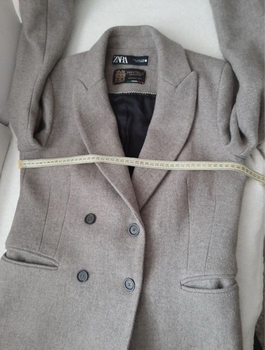 Palton Zara marimea M lana Manteco ca nou
