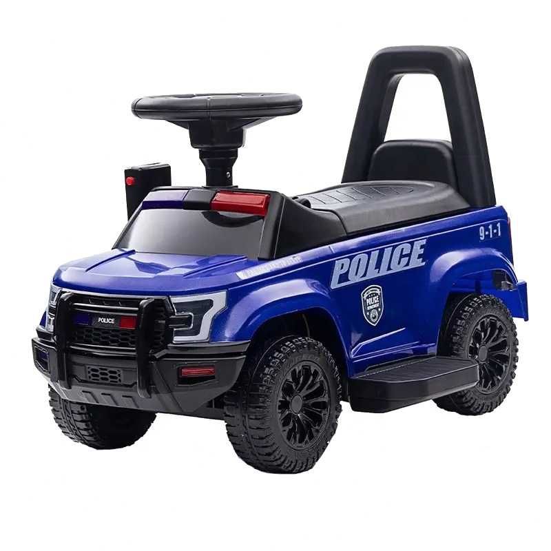 Masinuta copii fara pedale Nichiduta Police Blue cu megafon