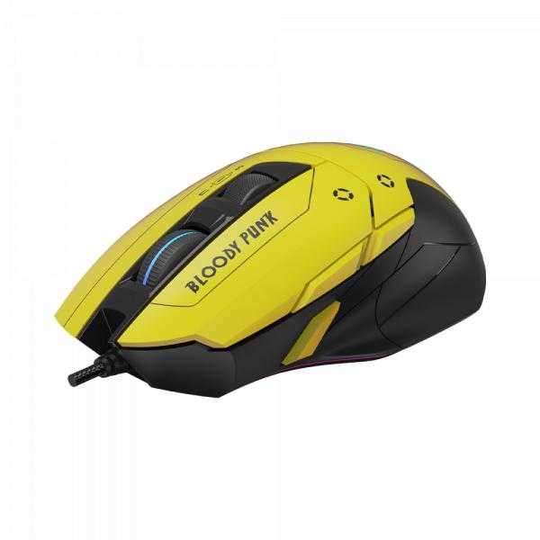 A4Tech Bloody W70MAX PUNK YELLOW RGB Gaminig Mouse
Мышь