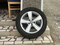 Jante aliaj+anvelope vara 205/55R16 5x112 Passat,Golf,Skoda,Audi,Seat