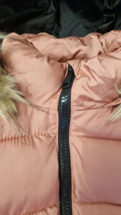 Geaca iarna de fâș noua H&M roz