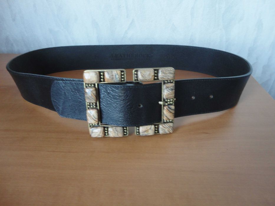 Leatherock USA/дамски колан с яспис