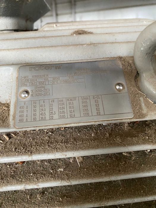 Motor 22 kW, 1456 rpm – Rotor în Cușcă – IP55 – Funcționează impecabil