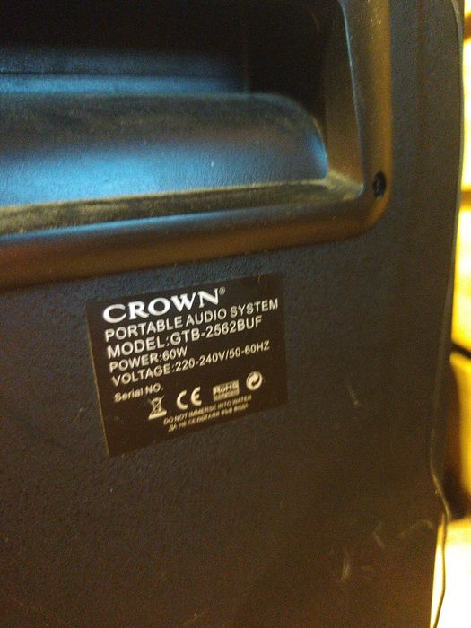 Караоке колона Crown толколона