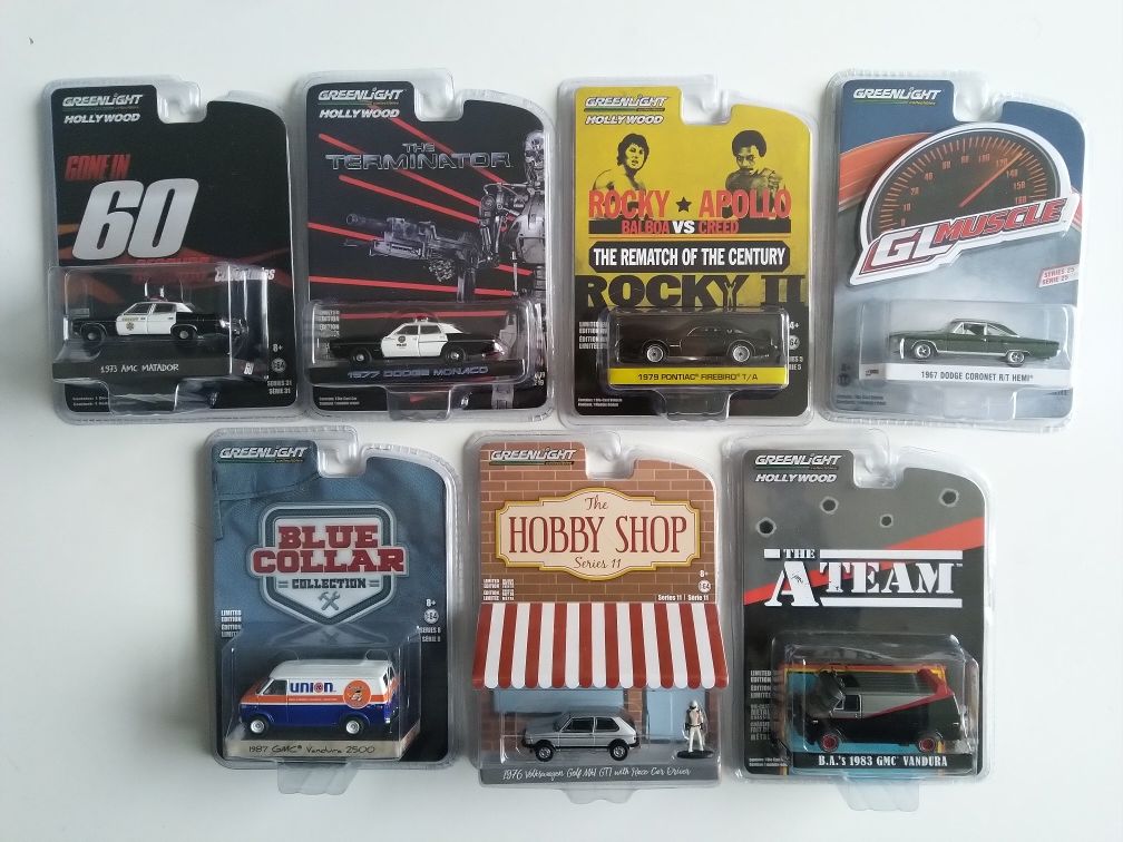 Greenlight , Matchbox и Hot Wheels