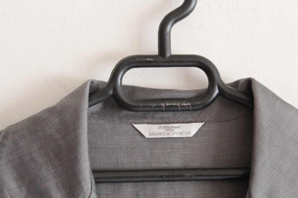 Елегантна сива дамска риза Marks & Spencer