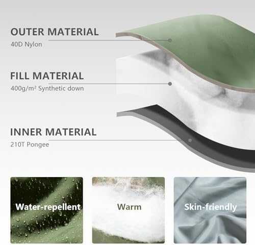 Нов спален чувал за възрастни компактен, водоустойчив планина палатка