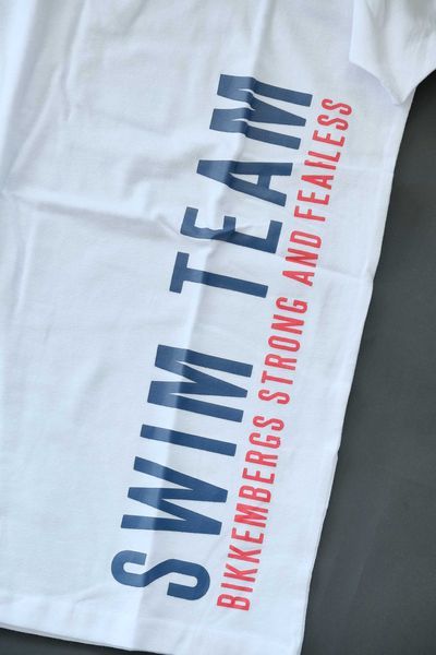 Промо BIKKEMBERGS-М и XXL-Оригинална бяла мъжка еластична тениска