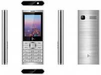 Новый Телефон F+  2 SIM, серебристый + бонус флеш карта 4 Гб