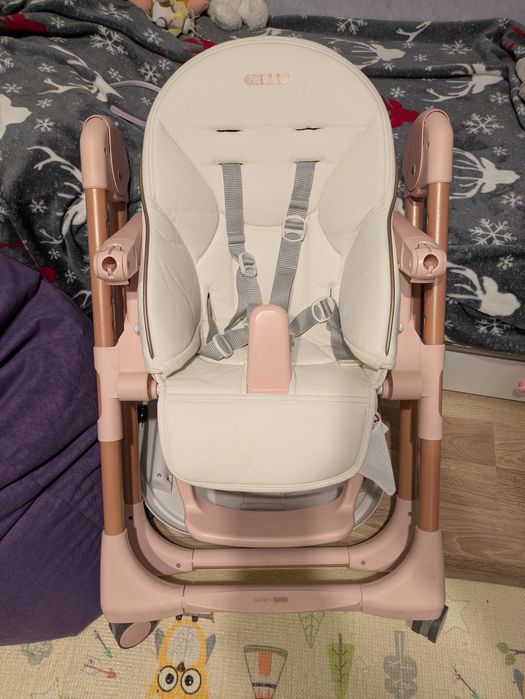 Бебешко столче за хранене Peg Perego Prima Pappa Follow e - розово