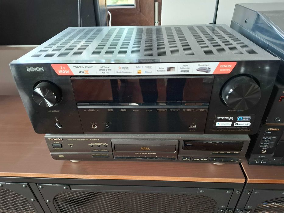 Продавам ресивър DENON X2700h, тонколони JBL и субуфери JBL Klipsch