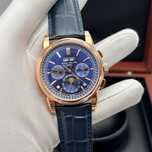 patek philippe perpetual calendar gold blue