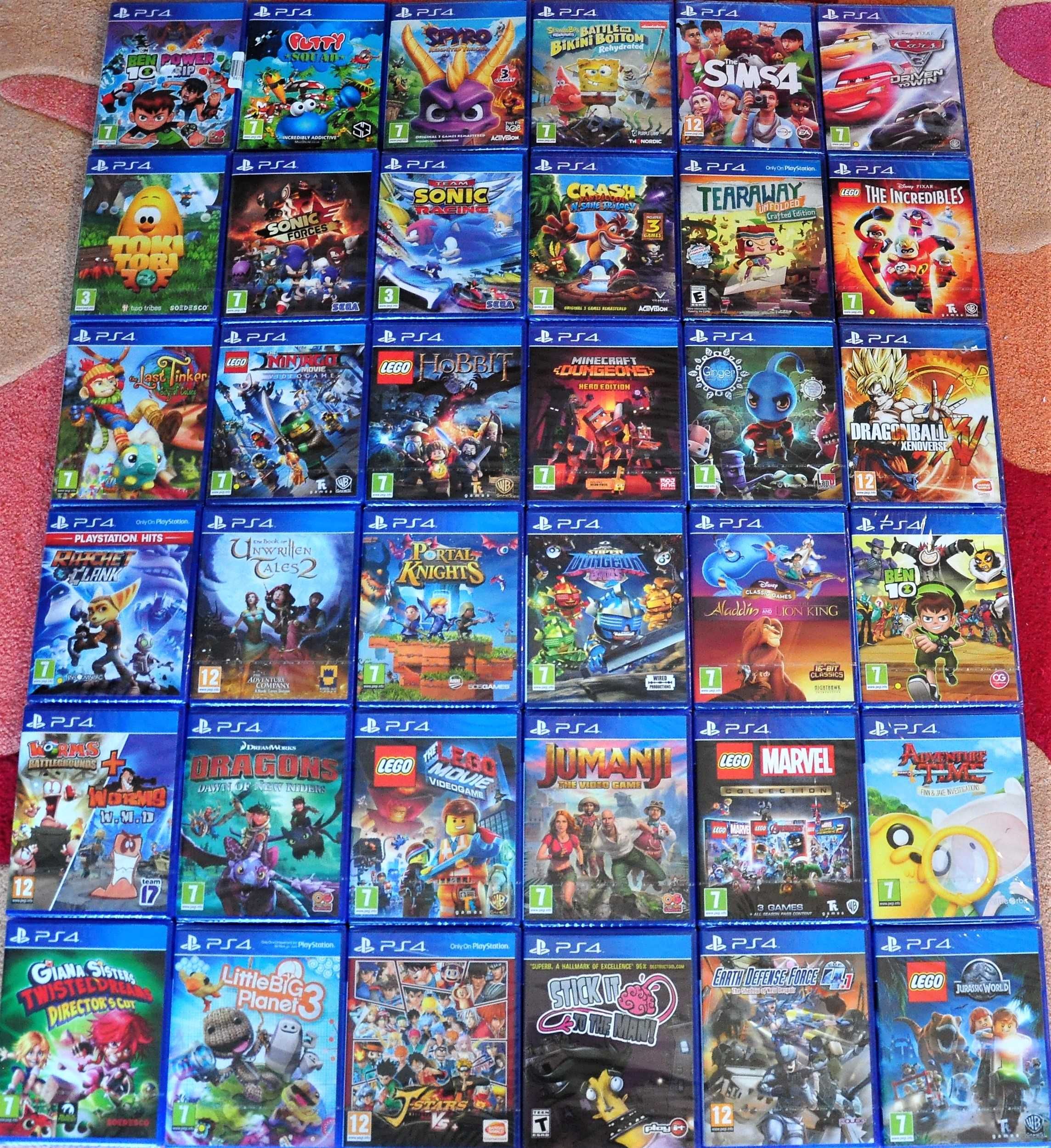 Ps3,PS4,Wonderbook,minecraft,sonic,madagascar,ratchet,lego,panda