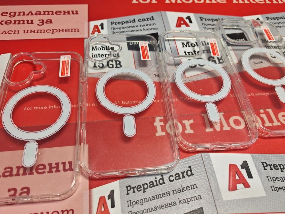 Iphone 16,16+,16 Pro,16 Pro Max  Acrylic Magsafe  прозрачен