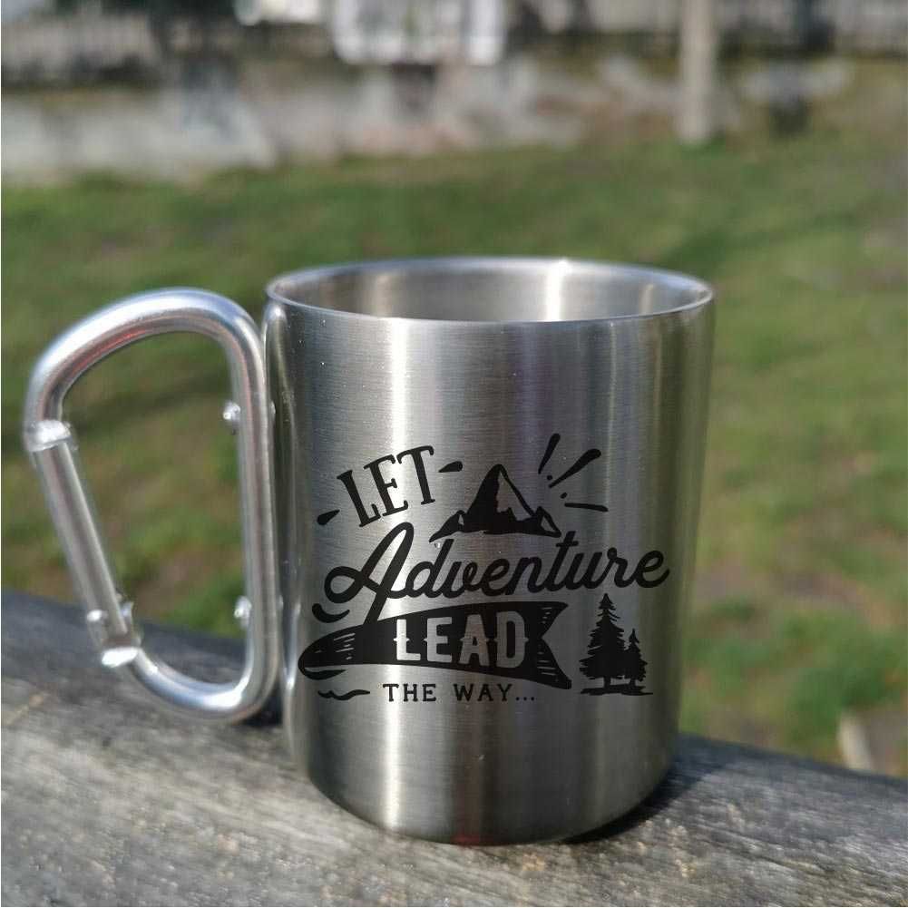 Cana Inox Cadou Personalizata Drumetie Munte – Let Adventure Lead