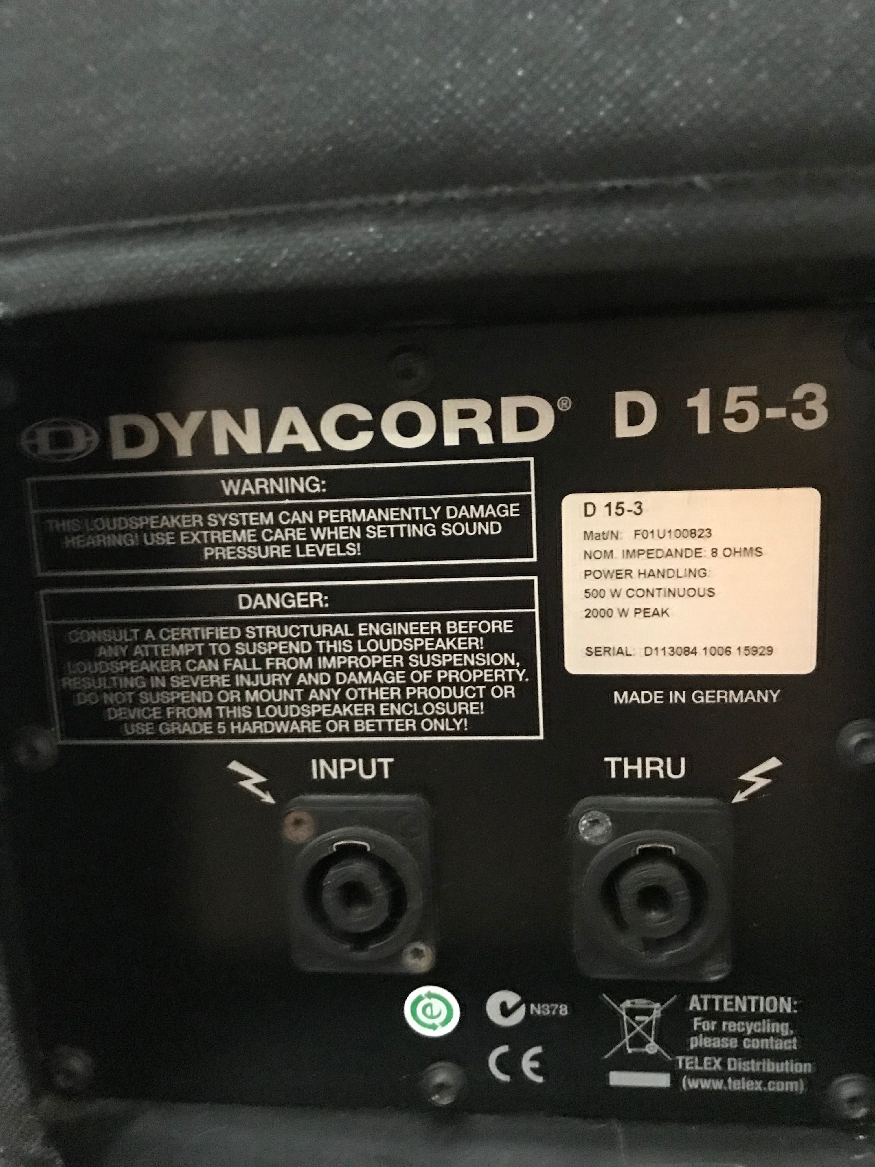 Dynacord D 15-3!!!