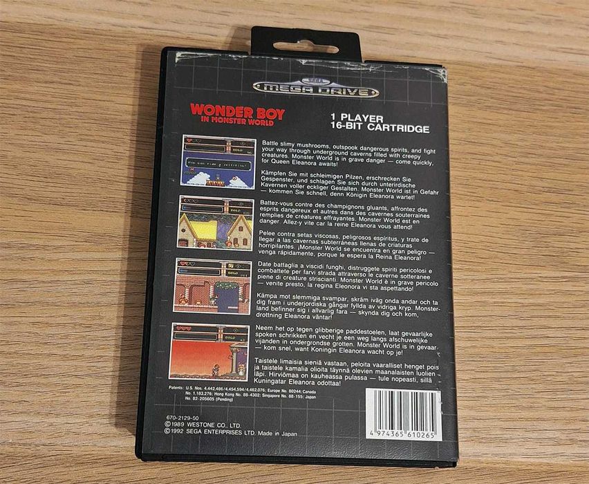 Caseta originala Sega Mega Drive 16 bit - Wonder Boy in Monster World