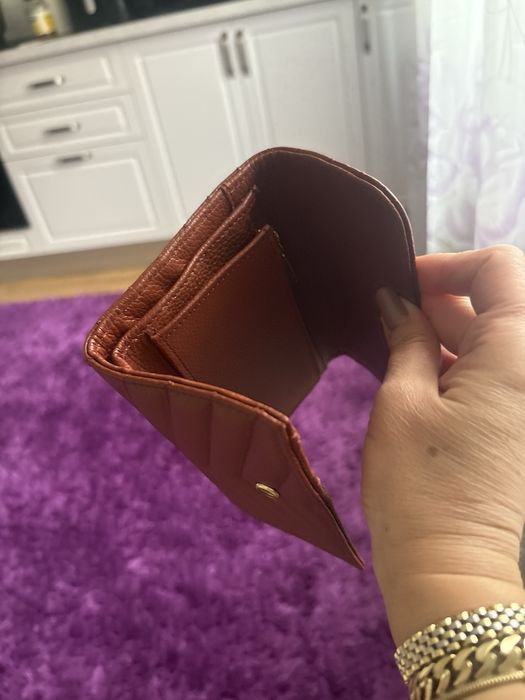 Portofel , Laura Maxim , piele naturala ! Rust