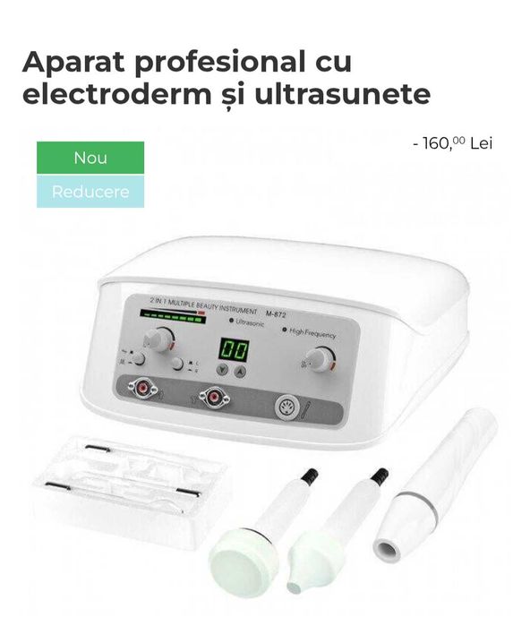 Dispozitiv Electroderm și Ultrasunete nou cu factură.
