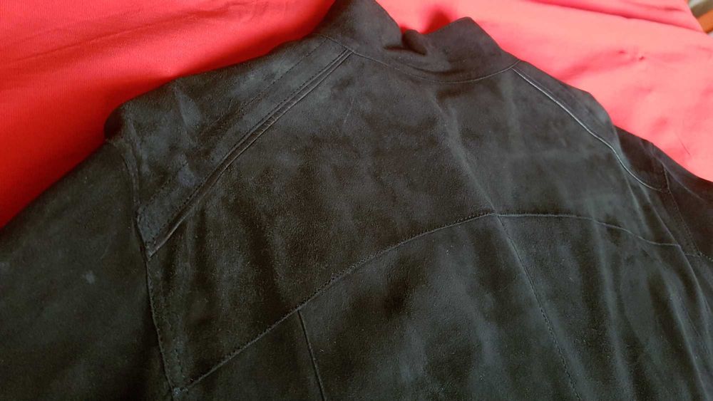 мъжко двулицево кожено яке ANDREWS - гладка кожа и велур