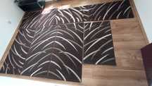 Covoare maro cu alb "Moderno" dimensiune 80 x 150 cm