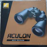 Binoclu Nikon Aculon A211 10-22x50 nou.