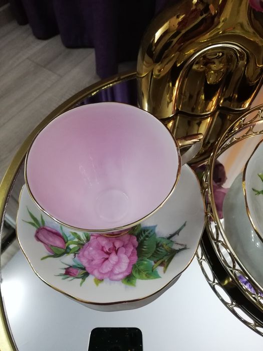 Doua cești vintage Roslyn famous roses