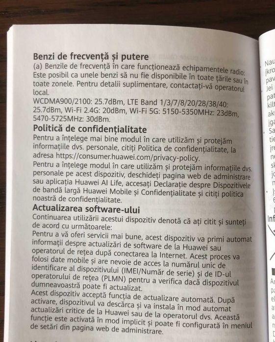 router modem 4G+ wireless portabil baterie - huawei e5783-230a nou