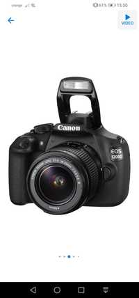 Aparat foto DSLR Canon EOS 1200D, 18MP + Obiectiv EF-S 18-55mm DC III