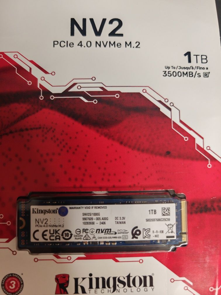 Vand Solid State Drive (SSD) Kingston NV2 2TB, PCIe 4.0 NVMe, M.2