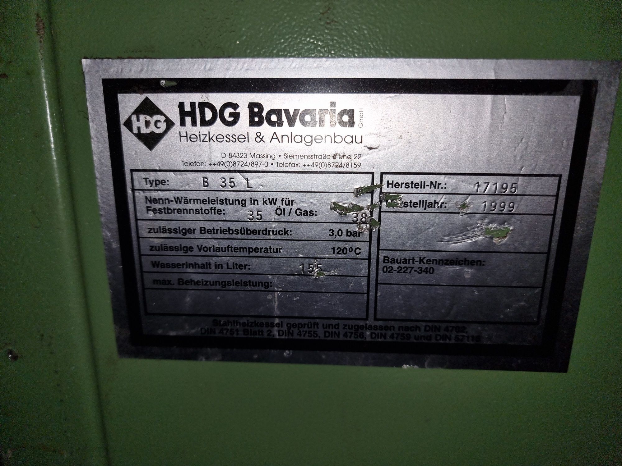 Centrala combustibil solid lichid HDG Bavaria