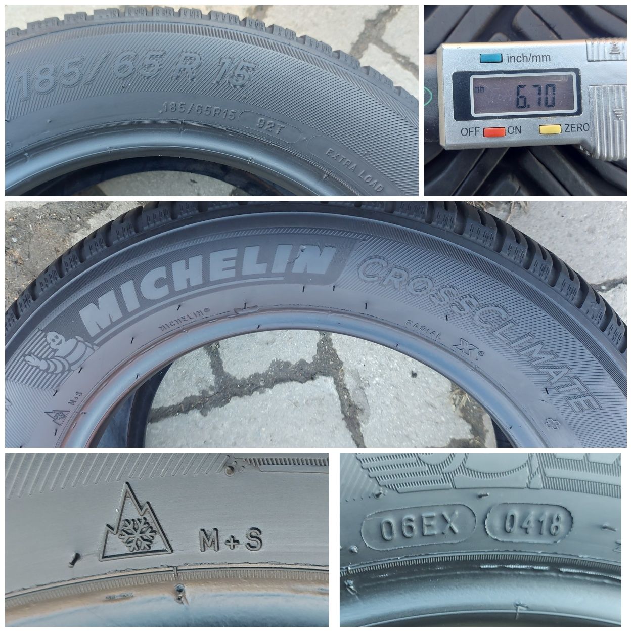 O bucată 185/65 R15 M+S iarnă - una Michelin Fulda Dunlop