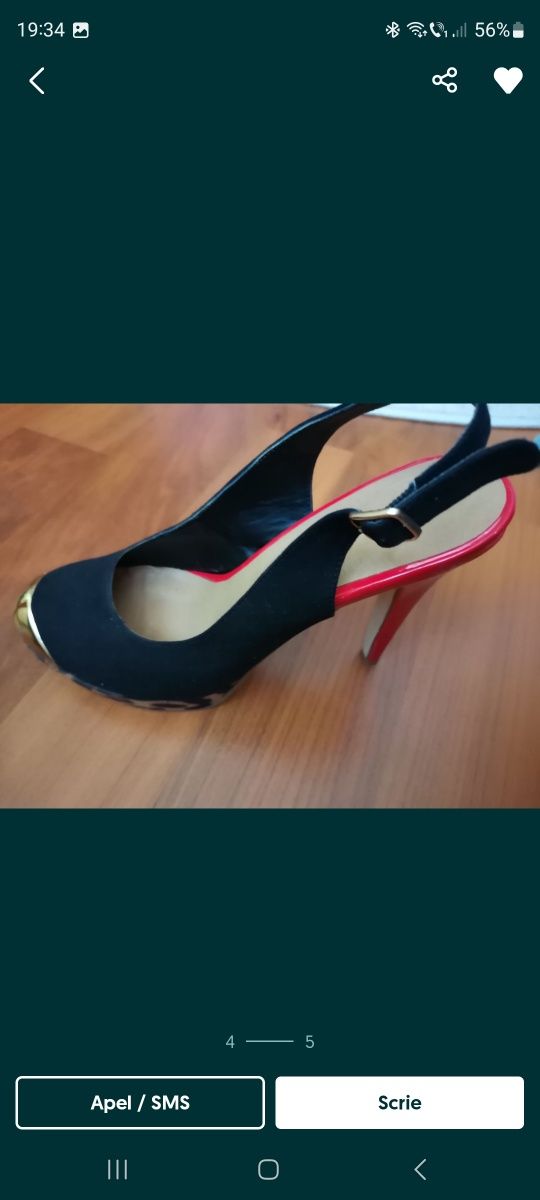 Pantofi damă cu toc.