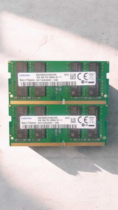 Memorie Kit 32GB DDR4 3200, 2 x 16GB DDR4 3200 sodimm, laptop
