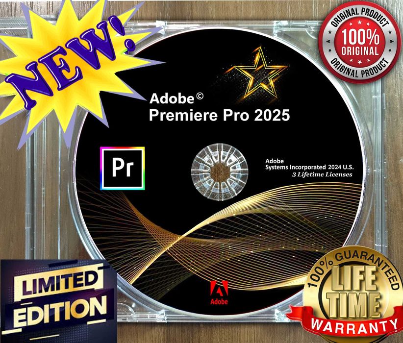 Adobe Premiere Pro 2025 - 3 Lifetime licenses