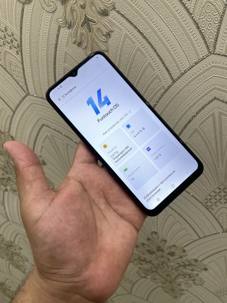 Vivo Y35 Yaxshi holatda Aybi yoq 4+4/128gb