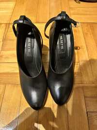 Pantofi negri elegati piele naturala Musette
