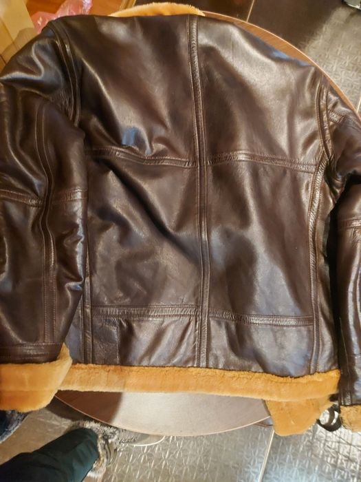 Geaca de piele dama. Model aviator