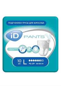 Подгузники-трусы для взрослых iD PANTS PREMIUM БЕЛЬГИЯ размеры L и XL