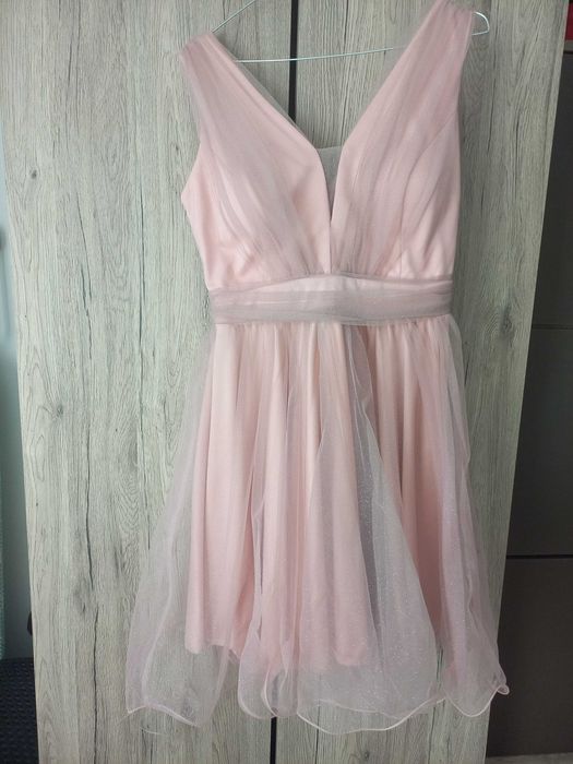 Rochie roz pudrat marimea 42