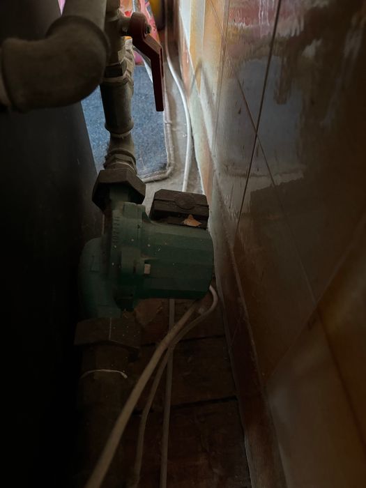 Камина с водна риза и три радиатора