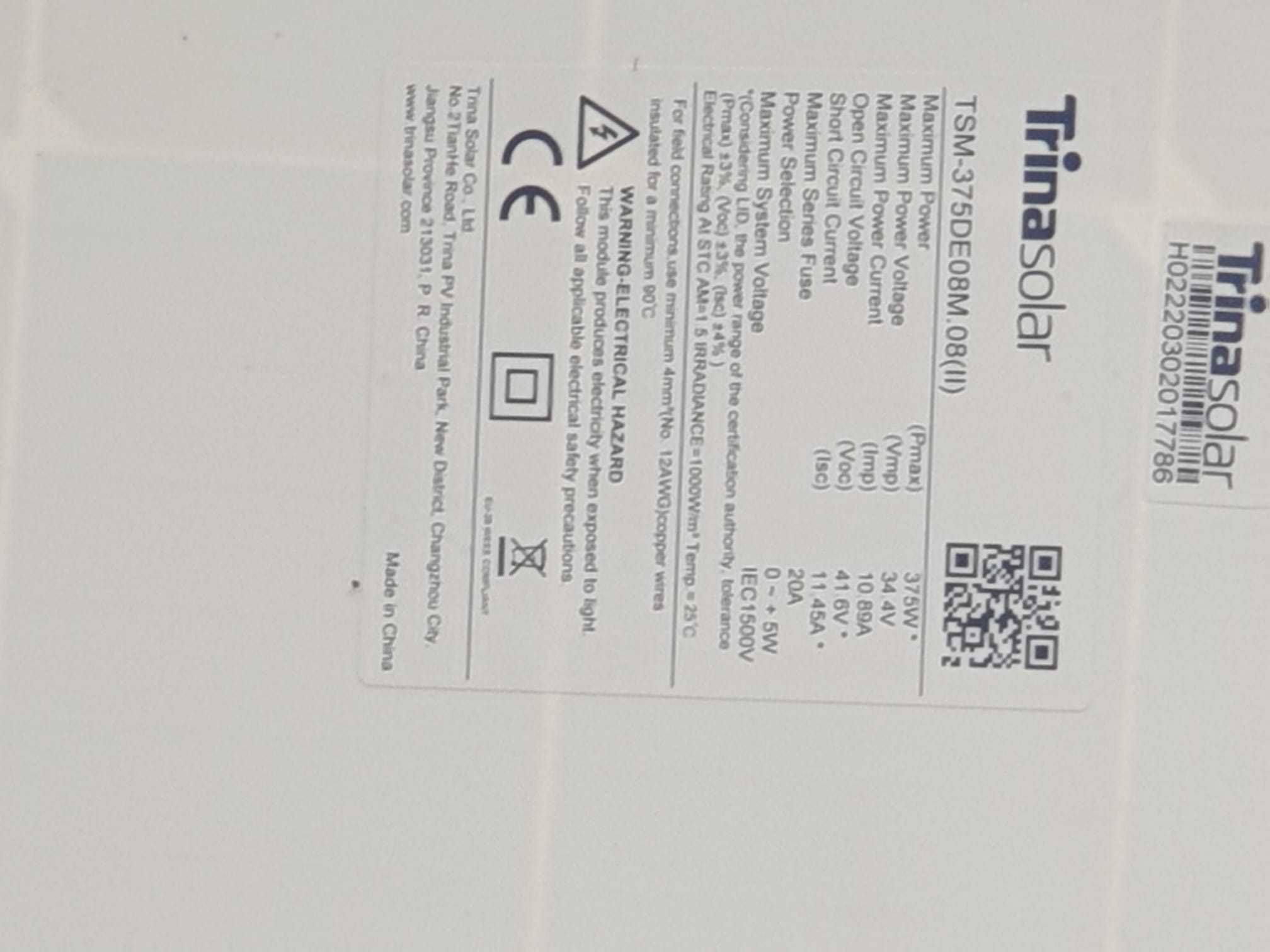 Vad 18 panouri fotovoltaice marca Axitec+Trina solar