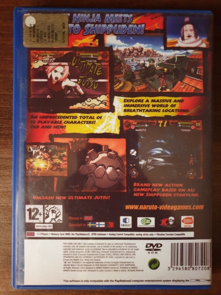 Naruto Shippuden Ultimate Ninja 4 PS2/Playstation 2