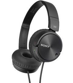 Слушалки с активно шумопотискане (noise cancelling) Sony ZX110NC,черни