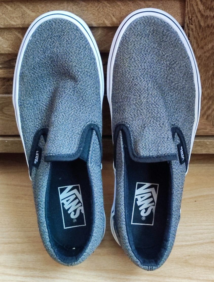 Vans slip on кецове Gray Tweed 38.5