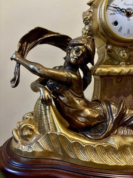 Impozant ceas-semnat Moreau-bronz-mahon-cadran Imperial-Franta