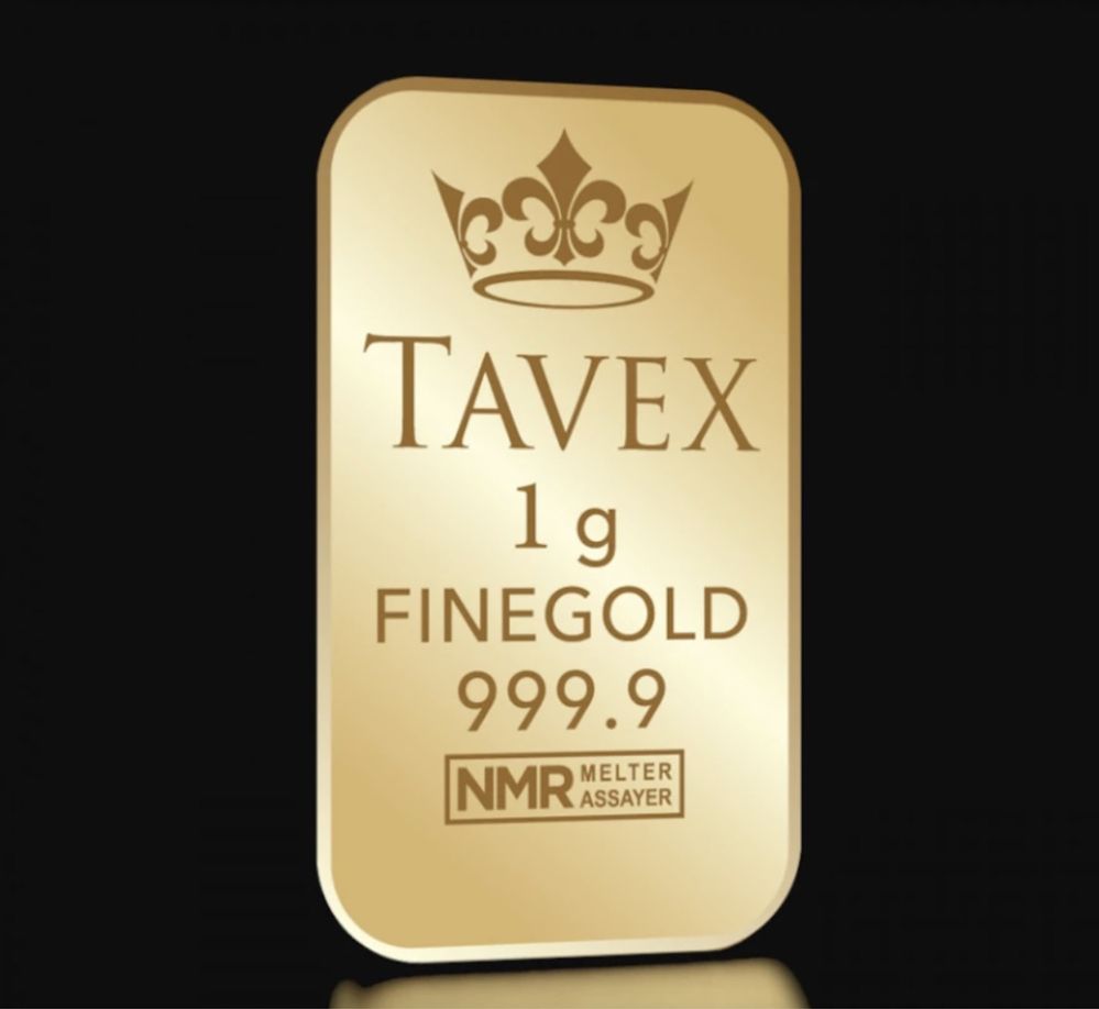 Lingou Aur 24 K 1gr TAVEX sigila pe stoc