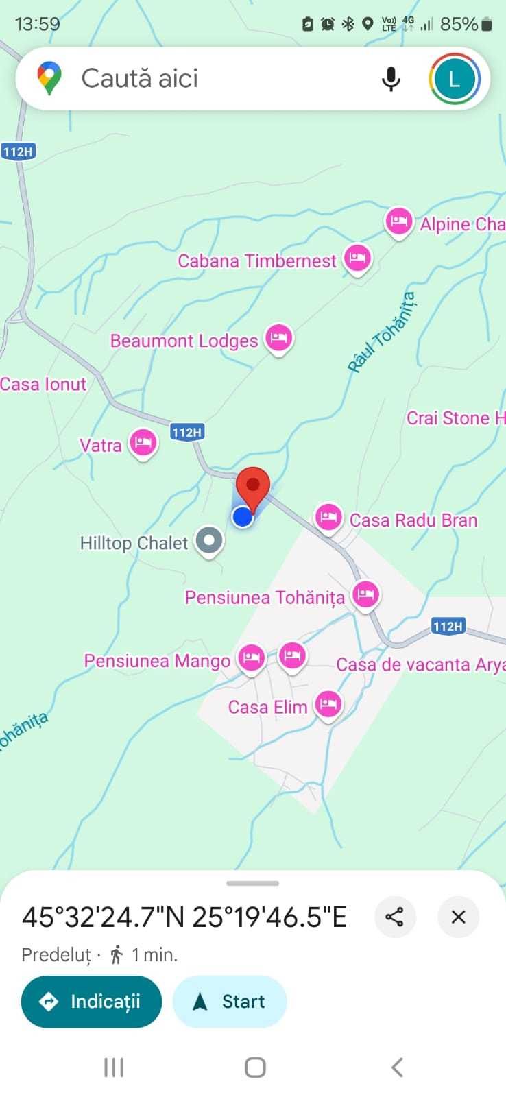 Teren intravian la drumul judetean intre Bran si Zarnesti - TOHANITA